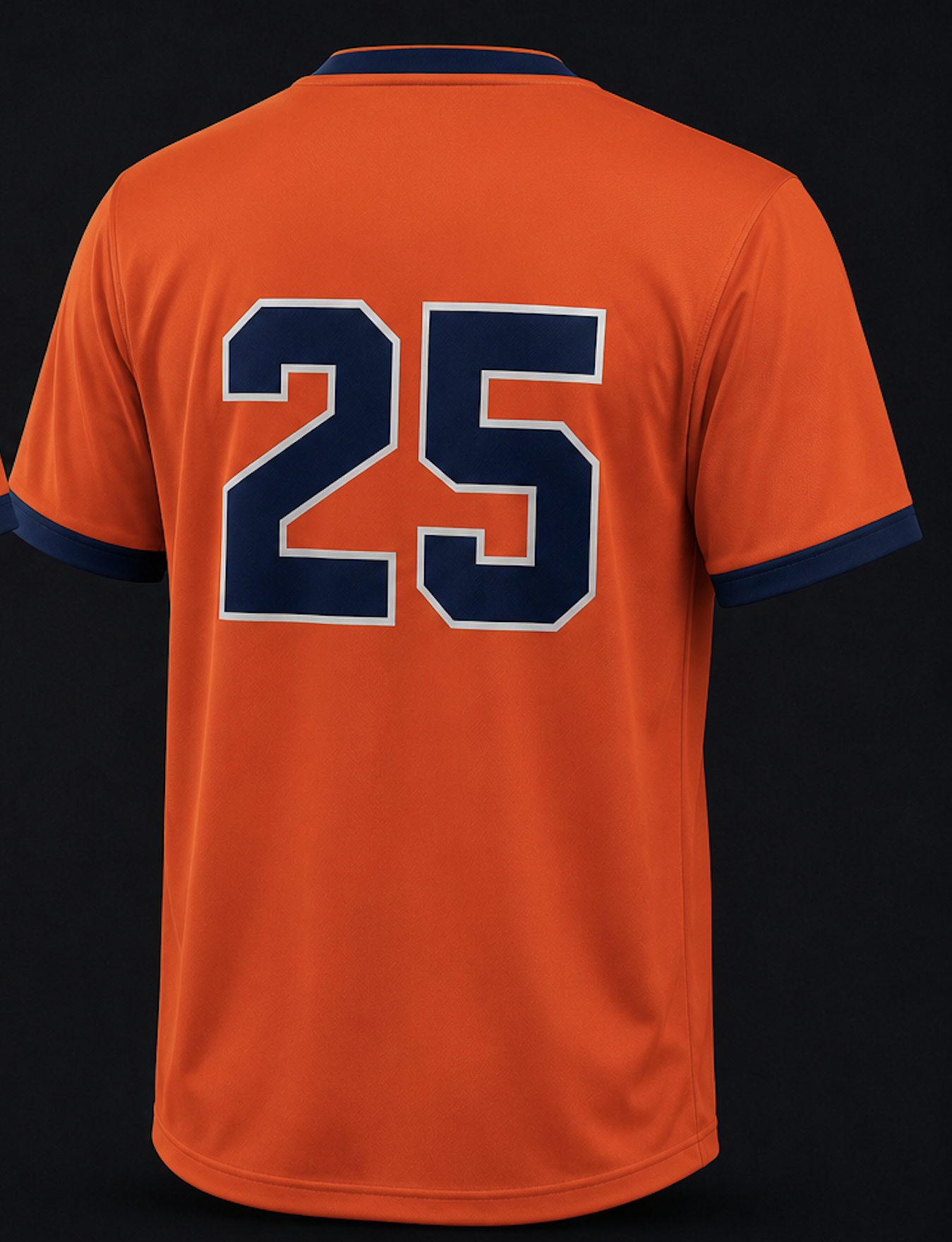 Orange jersey back